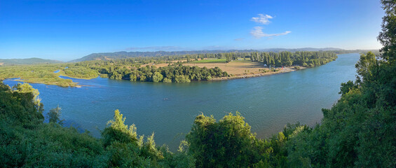 Vista panorámica localidad Toltén, Teodoro Schmidth, Región de la Araucanía, Chile