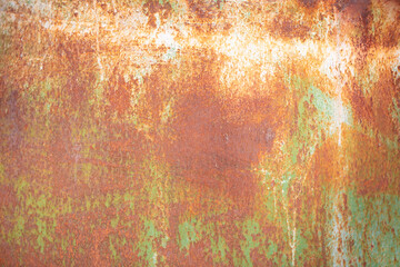 Metal aging. Texture of a rusty metal surface.
