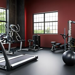 Fototapeta na wymiar Illustration of gym equipment, ideal for menus, leaflets, flyers, online and other publications