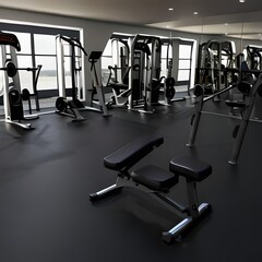 Fototapeta na wymiar Illustration of gym equipment, ideal for menus, leaflets, flyers, online and other publications