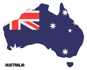 Australia flag vector graphic. Rectangle Australian flag illustration. Australia's country flag is a symbol of freedom, patriotism, and independence.