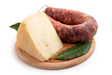 Salame e formaggio, prodotti tipici della cucina Italiana 