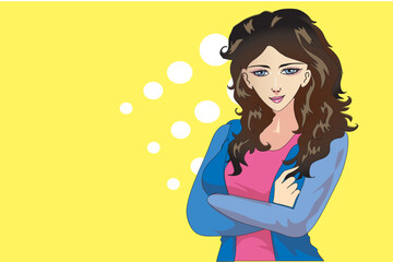 Executive ptrtty Woman Vector