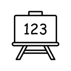 blackboard icon vector design template in white background