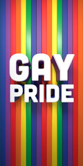 ORGULHO LGBT, GAY PRIDE, VERTICAL