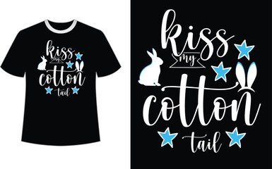 Lettering Easter Day T-shirt Design Template