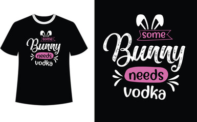 Lettering Easter Day T-shirt Design Template