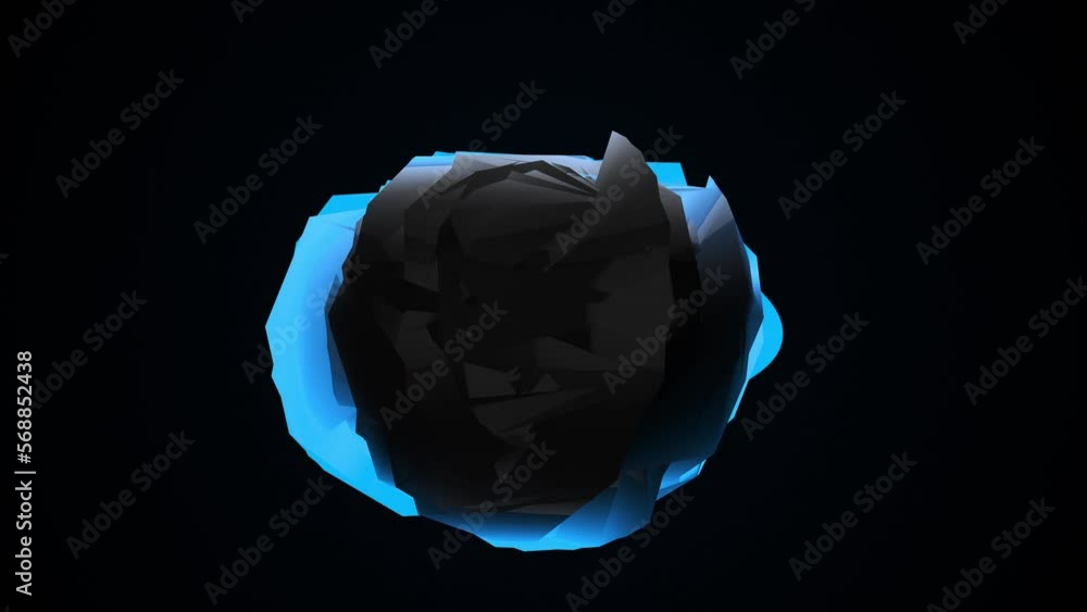 Poster deformed 3d element. computer generated 3d render