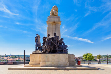 Statue of Istvan Tisza, a prime minister of Hungary in 1903-1905 and 1913-1917, in Budapest. The...