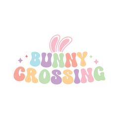 Fototapeta na wymiar Bunny Crossing