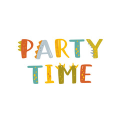 Cute dinosaur hand drawn lettering. Love Adventure. Dino party flat vector typography. Isolated scandinavian cartoon illustration for kids, book, t-shirts, banner, card, logo.