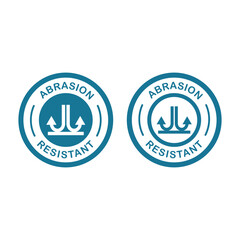 Abrasion resistant badge logo design