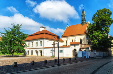 Fototapeta na wymiar Church of Saint Giles in Krakow, Poland.