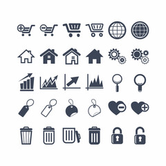 set of collection symbol for web,business