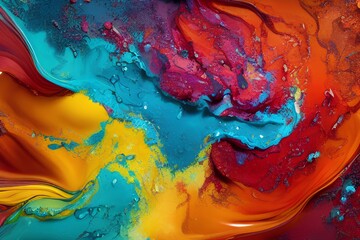 Abstract Splash Water with Natural Color