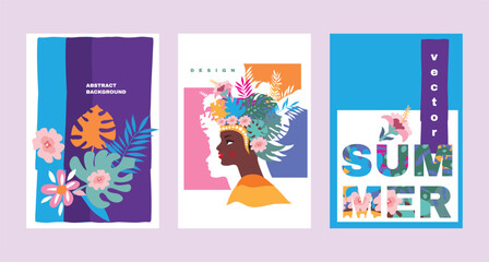 Abstract japanese artistic modern background templates. Art texture for cover, wall art, post in social networks, advertising, invitation, banner, brochure, poster, card, flyer Vector illustration