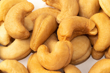 Brazilian Cashew nuts. Selective focus.