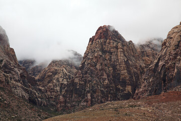 Naklejka premium View of landscape red rock canyon national park at nevada,USA.