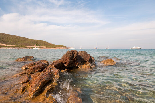 Sea landscape of Tamarone Corse, France