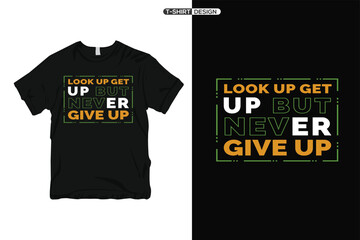 Minimalist typography t-shirt design and Inspirational quotes lettering style trendy modern typography design