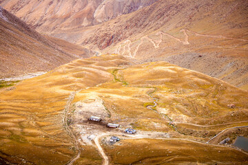 Scenery In leh Ladakh India, road and mountain during sunny day.