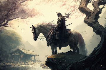 Warrior on Horse back