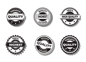 Obraz premium Set of badge or logo banner design element collection vector