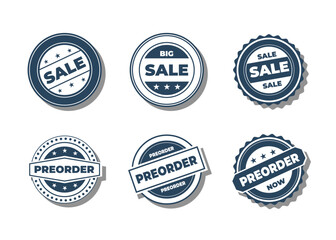 Obraz premium Set of badge or logo banner design element collection vector