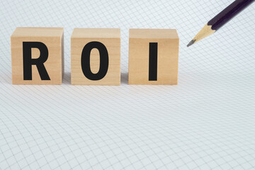 ROI on chart paper with black pencil