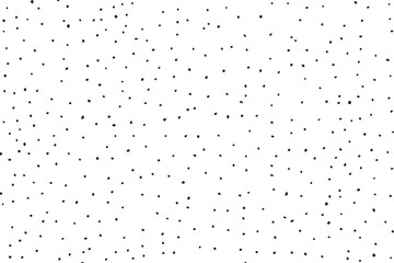Black Dots Seamless Pattern on White Background