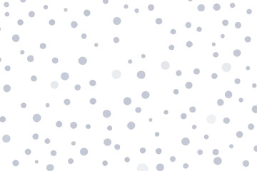 Gray Polka Dots Background. Seamless Pattern.