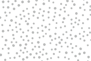 Gray Polka Dots Background. Seamless Pattern.