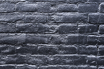 Texture of a black brick wall