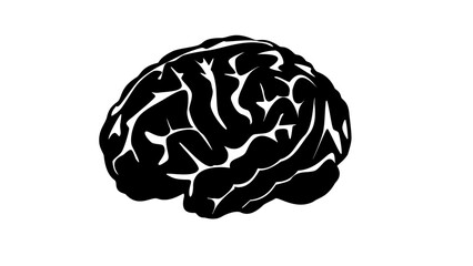 human brain silhouette