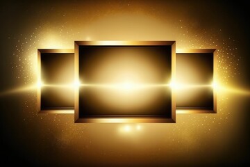 Gold bokeh awards glamour background ,made with Generative AI