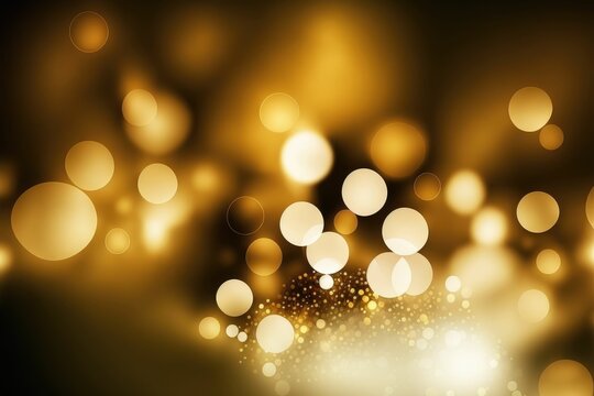 Gold bokeh awards glamour background ,made with Generative AI