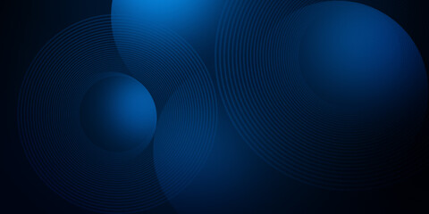 Gradient circles with shadows. Techno abstract background. Modern overlapping forms wallpaper background, design template

