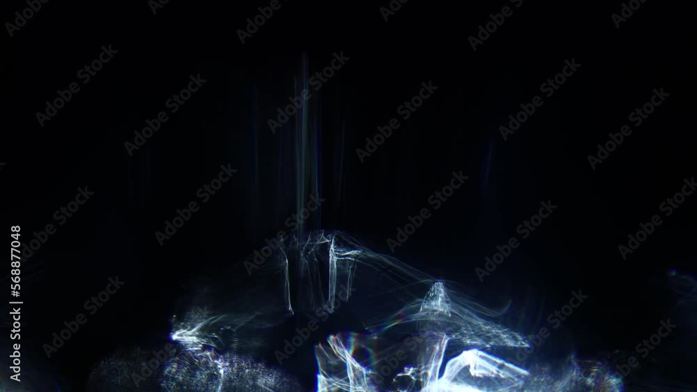 Poster Easy to add lens flare effects for overlay designs or screen blending mode to make high-quality images. Abstract sun burst, iridescent glare over black background. Wide angle horizontal wallpaper.