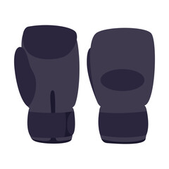 Pair of boxing gloves for boxing, kickboxing, karate and martial arts vector illustration. Sport equipment isolated on white background. Fitness, sports concept