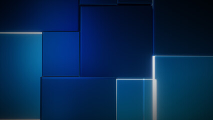  technology background blue light pixel box