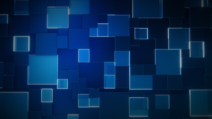  technology background blue light pixel box