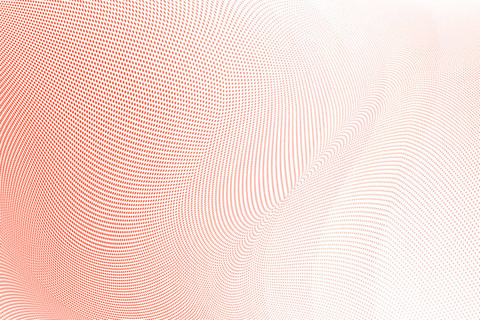 Abstract Red White Halftone Pattern. Vector Illustration	
