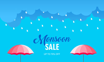 Monsoon Sale Background
