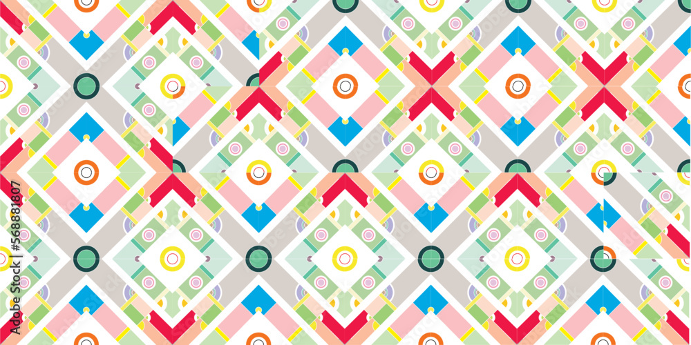 Poster background pattern with geometric style connected image setup