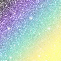 Rainbow and colorful glitter sparkle birthday background