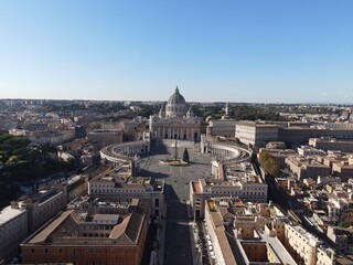 Obraz premium The Vatican Holysee and Castle of the arch angel in Rome, Italy