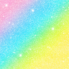 Rainbow and colorful glitter sparkle birthday background