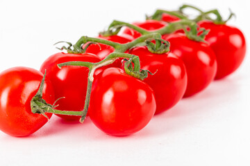 tomatoes on a white background