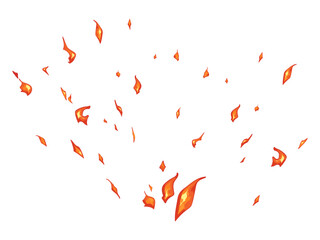 炎のエフェクトイラスト_火の粉