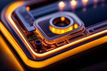 A white silk printed circuit board
